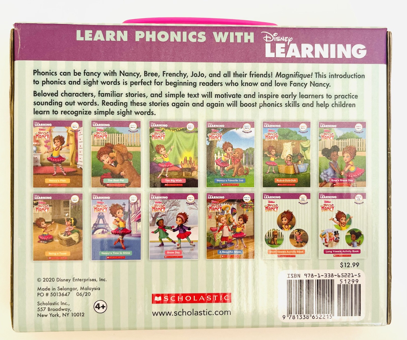 Scholastic – Nancy Fancy – PHONICS Reading Program – 12 book Box Set