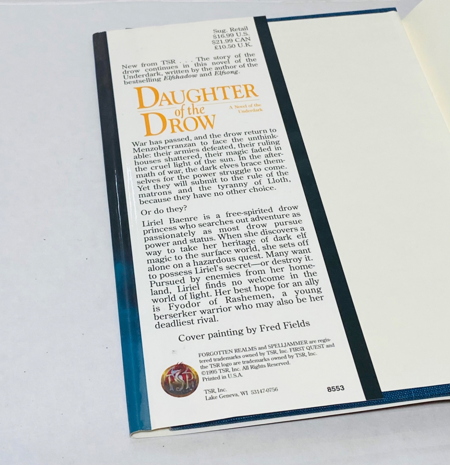 Daughter of the Drow | by Elaine Cunningham 1995 Hardcover 1st Edition 1st Print