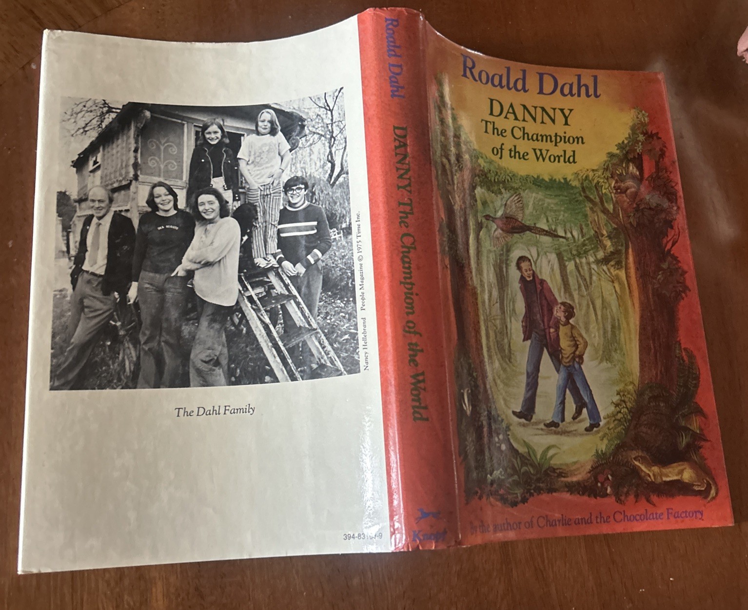 1st Printing ROALD DAHL DANNY THE CHAMPION OF THE WORLD ‘1975 HCDJ Like New