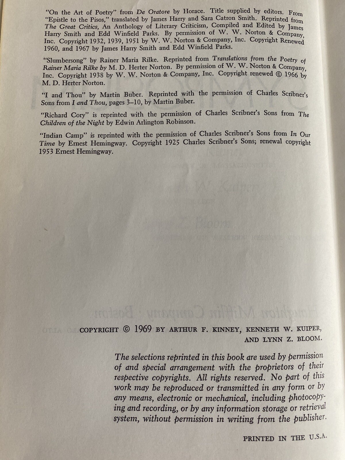 Vintage 1969 Symposium 1,129 Pages Hardcover Book
