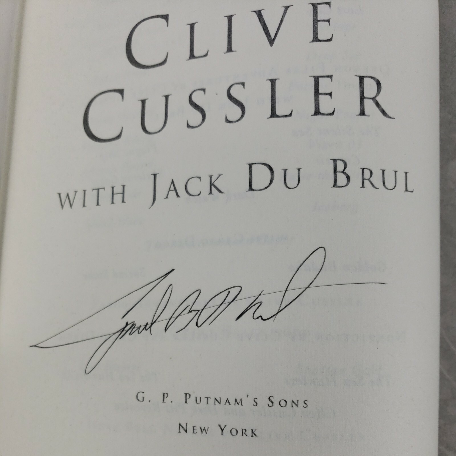 Clive Cussler & Jack Du Brul The Jungle SIGNED by Du Brul, 1st Edition (2011)