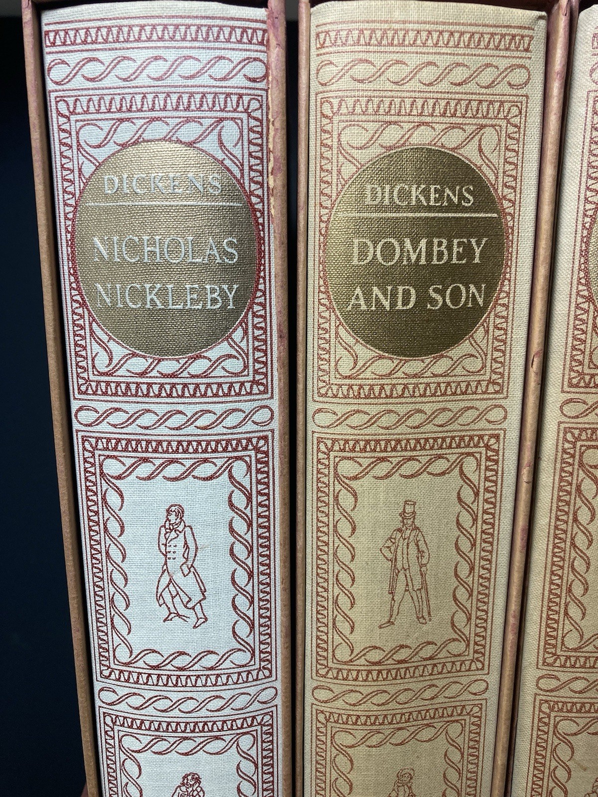 Lot of 9 VTG Heritage Press Illustrated Works of CHARLES DICKENS w/Slipcases