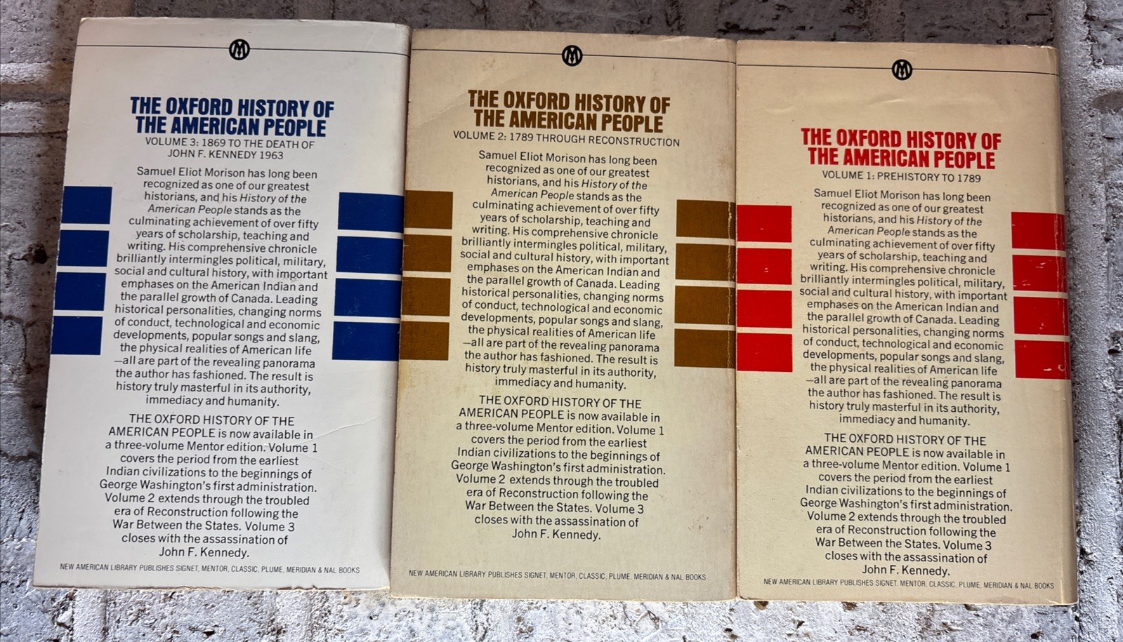 The Oxford History Of The American People Vol. 1, 2 & 3, Samuel Eliot Morison