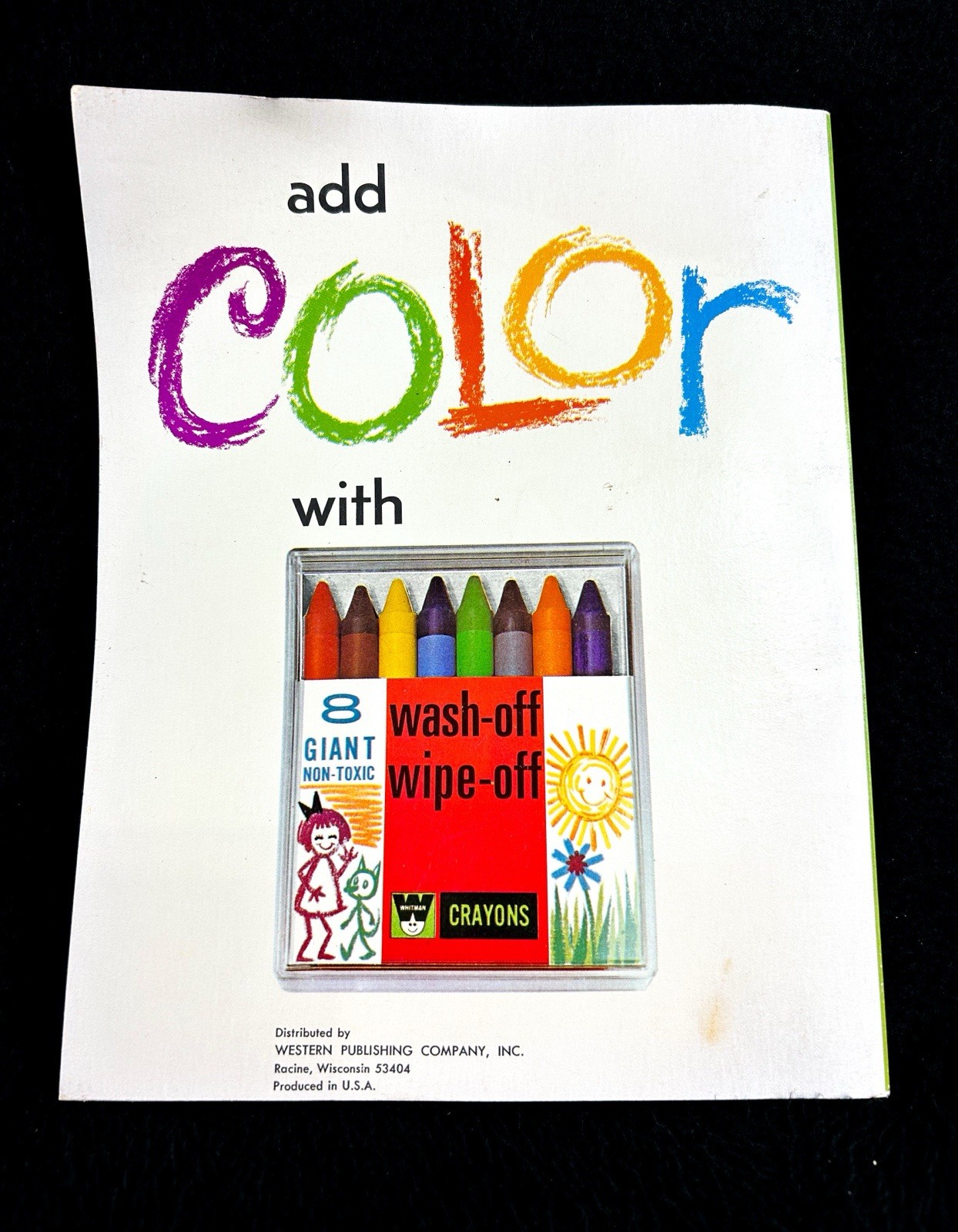VTG 1972 Whitman Walt Disneys Snow White Mix & Match Coloring Book Authorized Ed