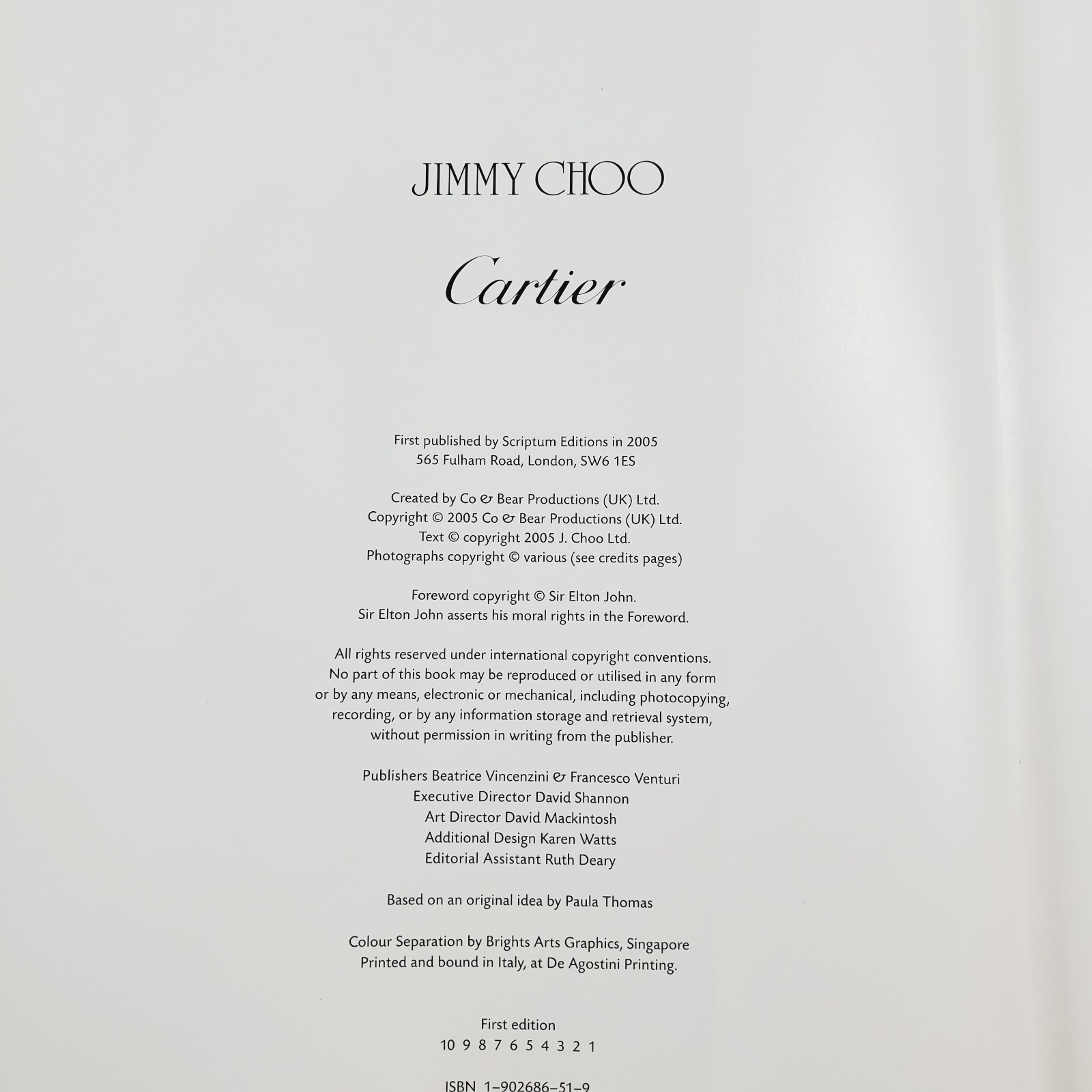 Four Inches by Scriptum Editions First Edition 2005 Hardcover
