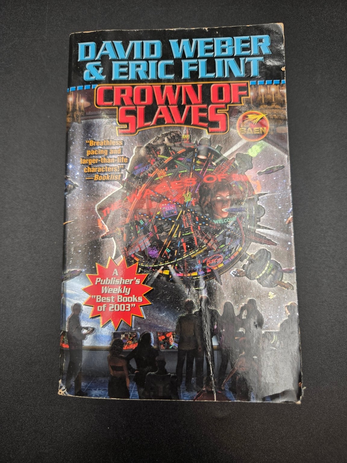 Crown of Slaves David Weber Eric Flint SciFi Book First Paperback Printng 2005