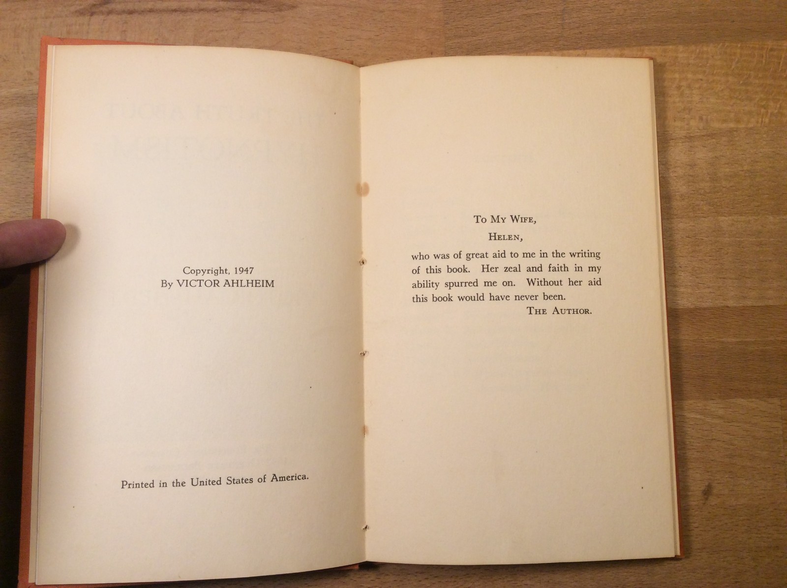The Truth About Hypnotism, Ahlheim, Lessons, Technique, New Age, 1947