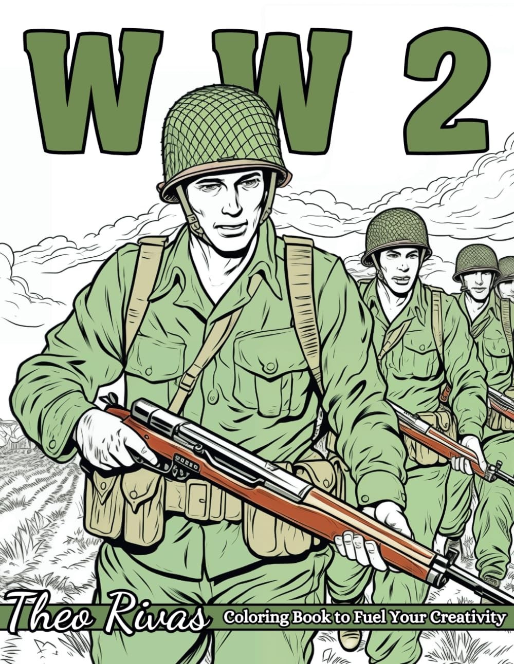 WW2 Coloring Book: An Illustrated WWII Coloring Book