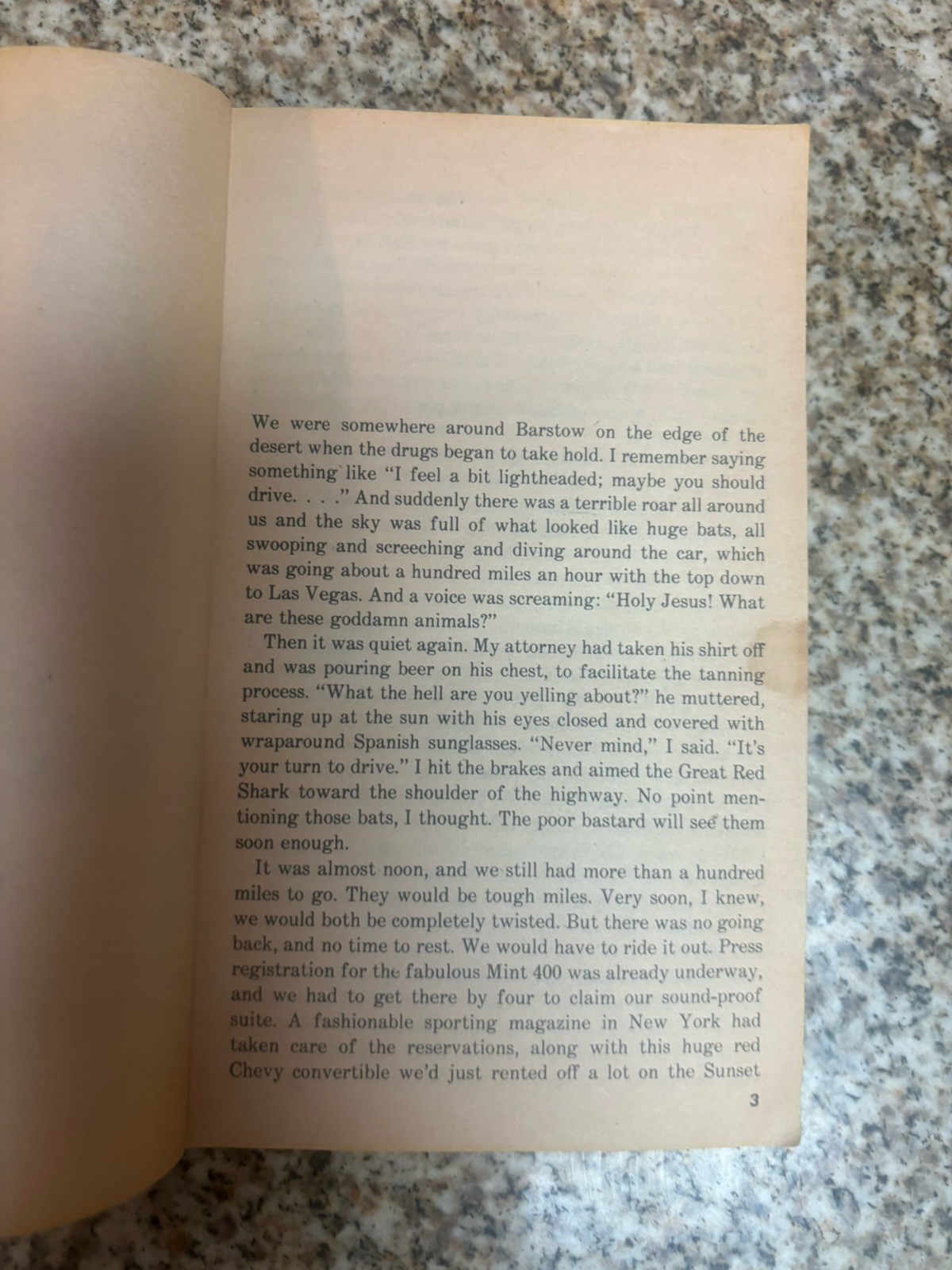 Fear & Loathing in Las Vegas Hunter S Thompson 1st Warner Printing Paperback1982