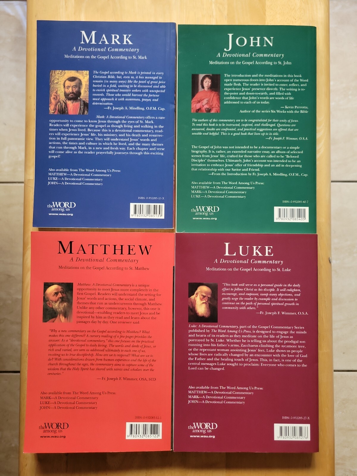 4 The Word Among Us Devotional Commentary-Matthew/Mark/Luke/John, TPB/LN