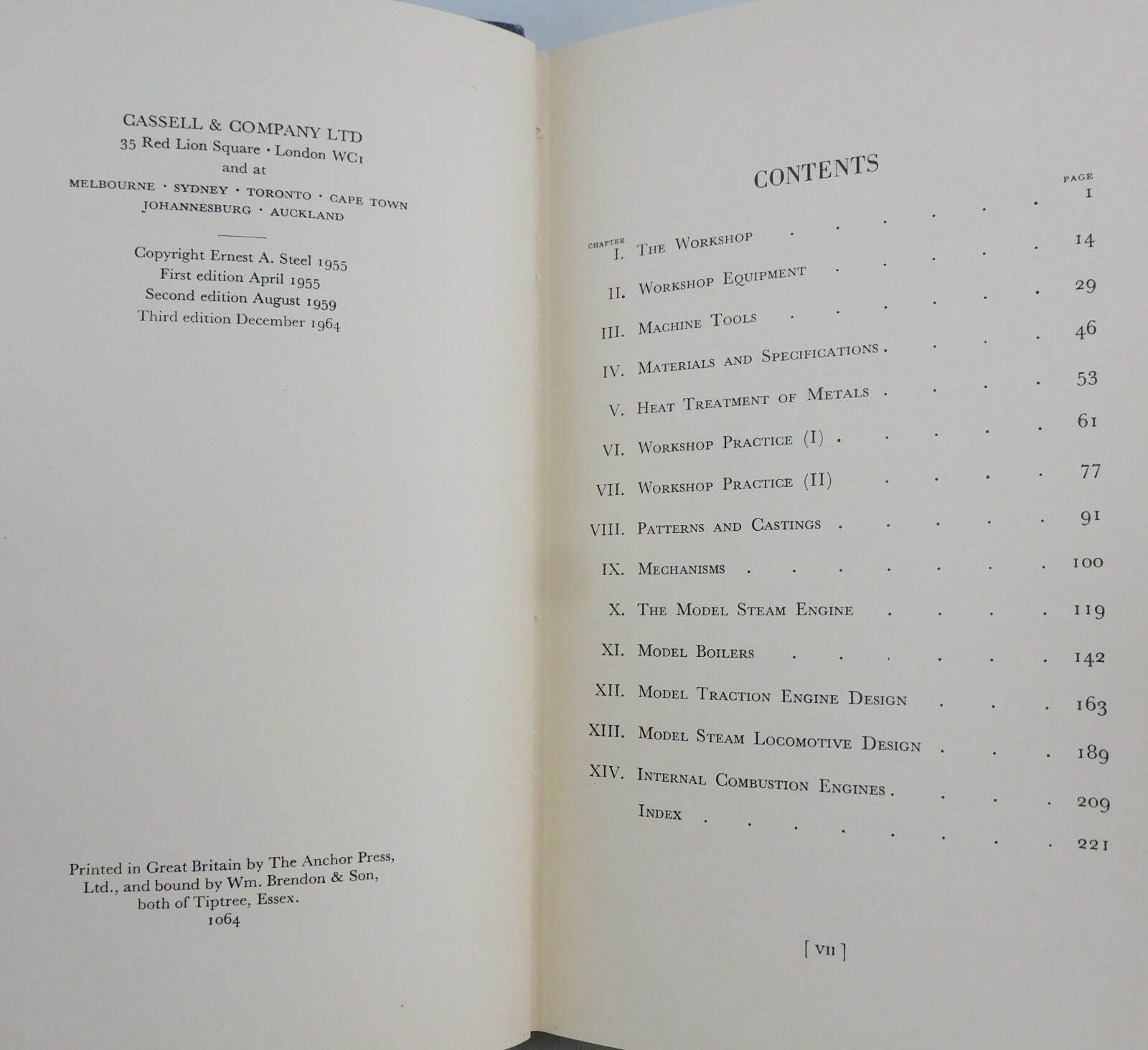Model Mechanical Engineering by Ernest Steel Pub In Britain HC DJ Illus 1964
