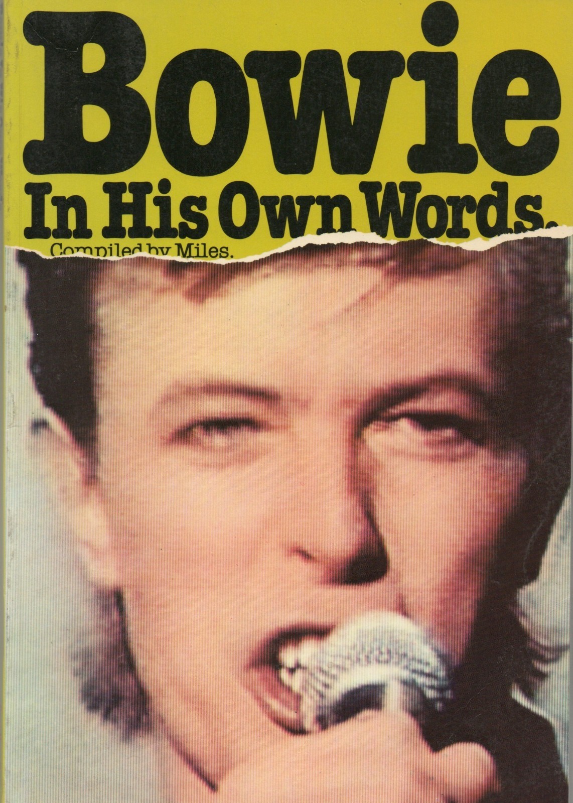 Vintage 1980 David Bowie In His Own Words Book Omnibus Press Out of Print