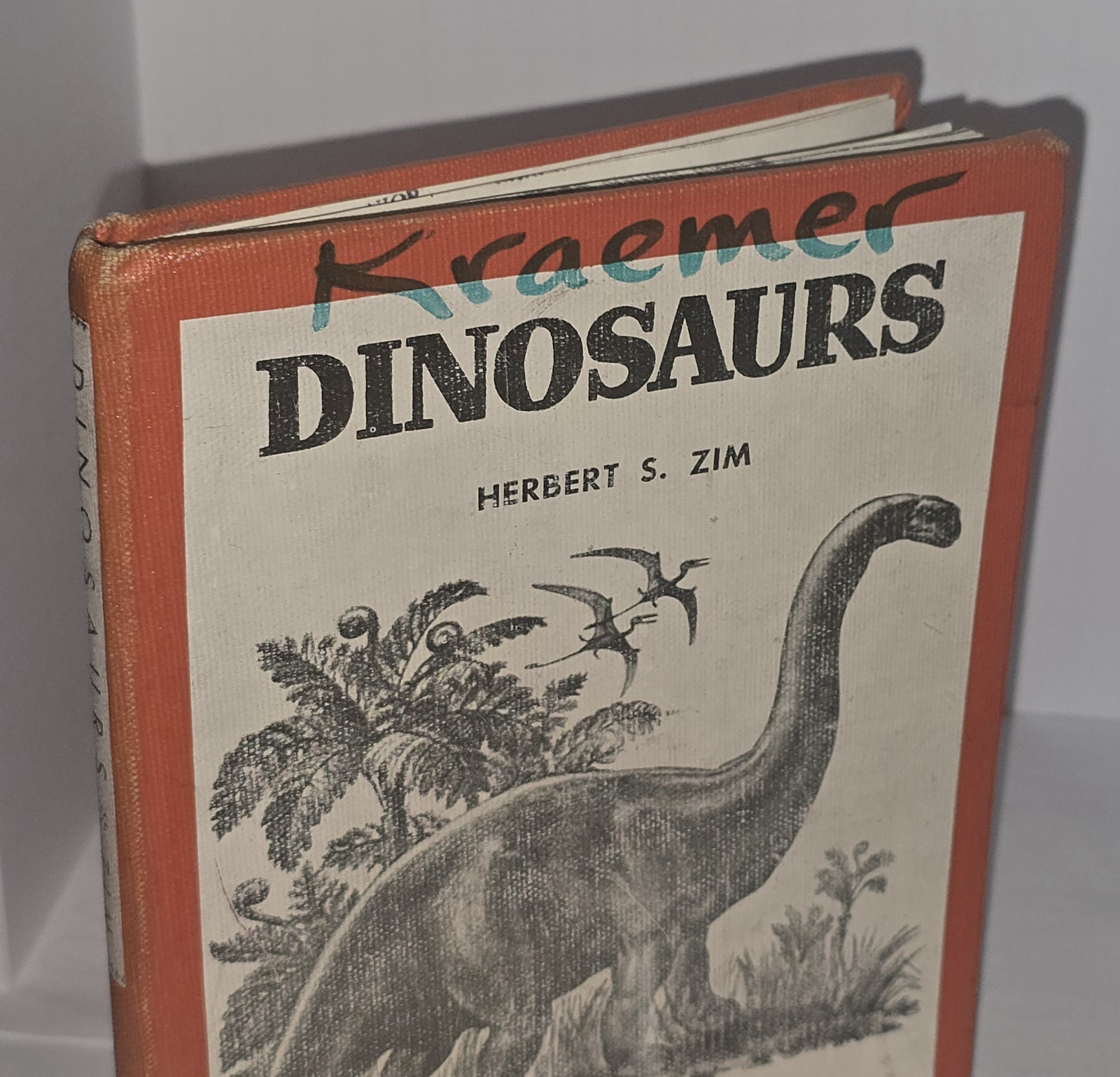 DINOSAURS True First Edition 1954 by Herbert S Zim Hardcover RARE School Library