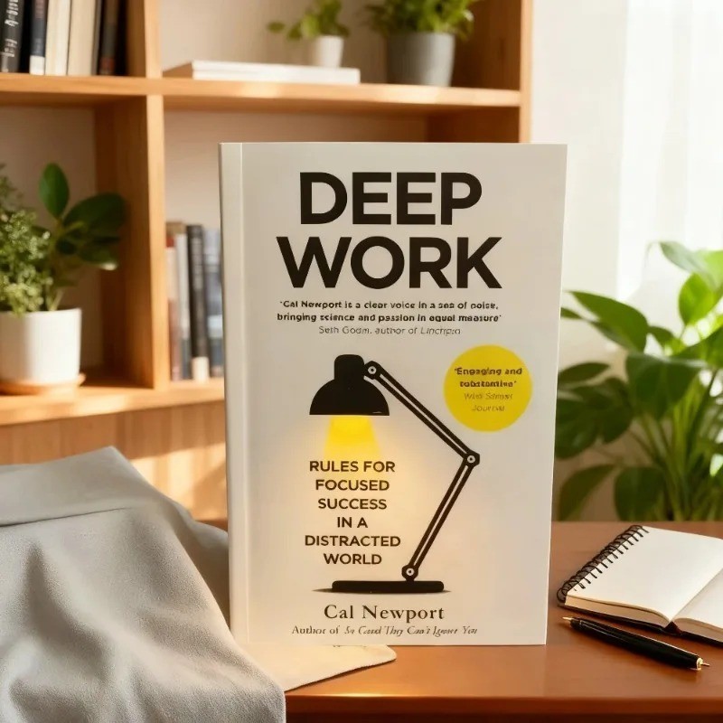 Deep Work Cal Newport Hardcover Focus Success Guide Leadership Motivation Book