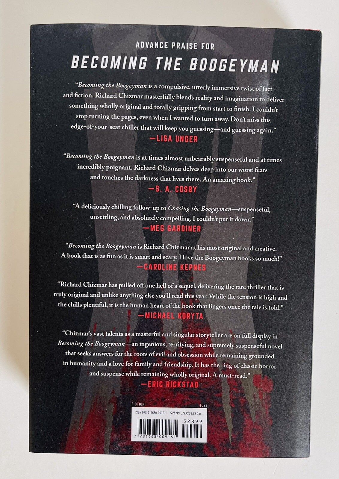 Becoming the Boogeyman by Richard Chizmar Hardcover 1st Ed W/Signed Bookplate