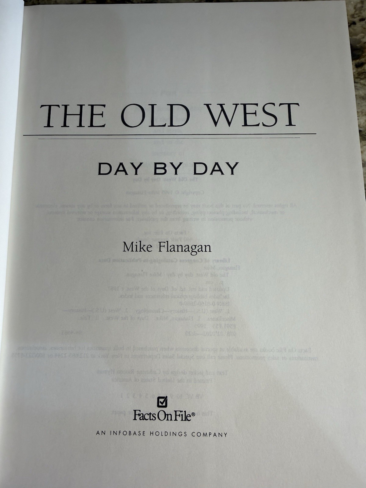 Old West: Day by Day by Mike Flanagan (1995, Hardcover)