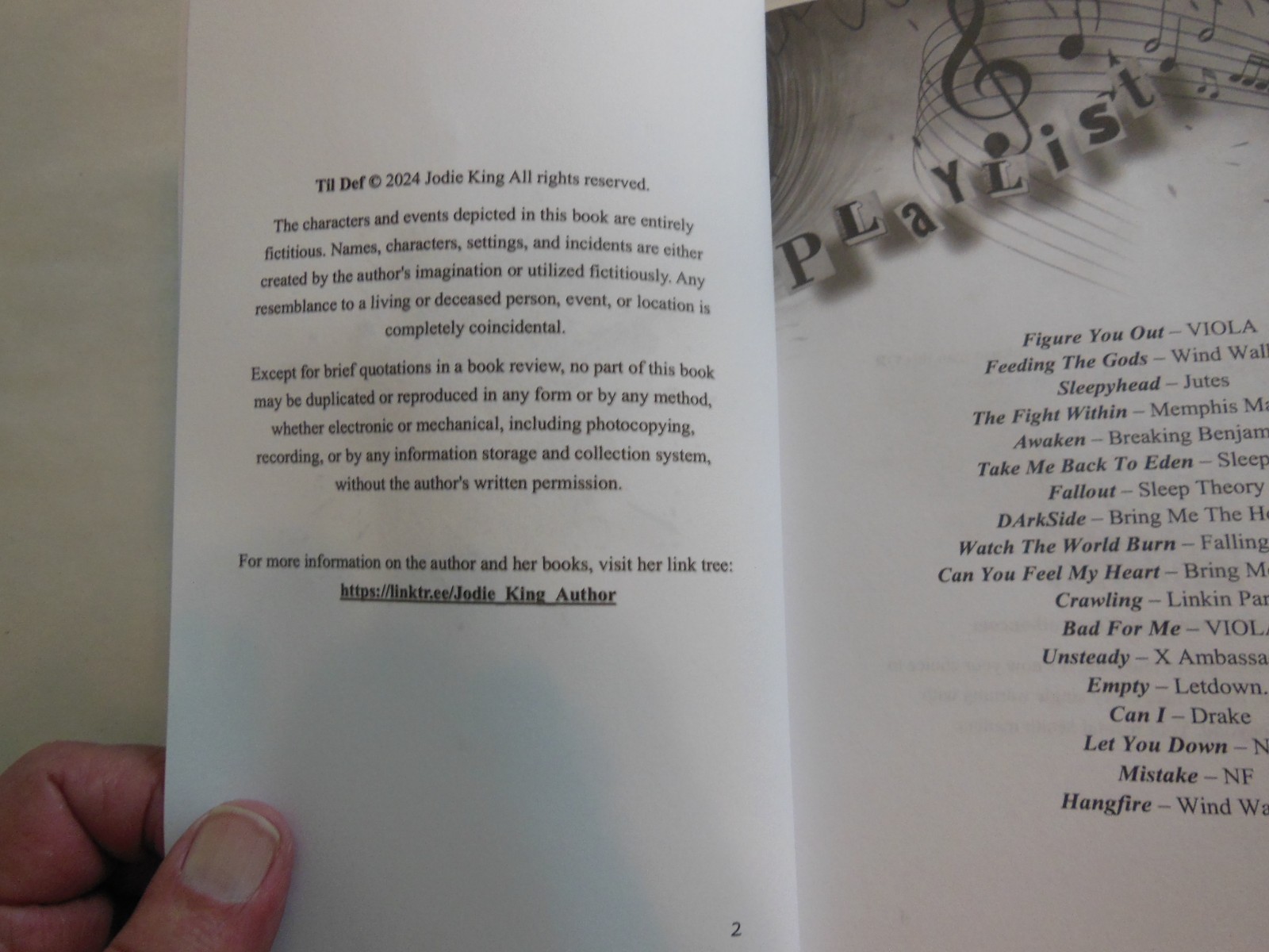 Til Def by Jodie King (2024 Trade Paperback)