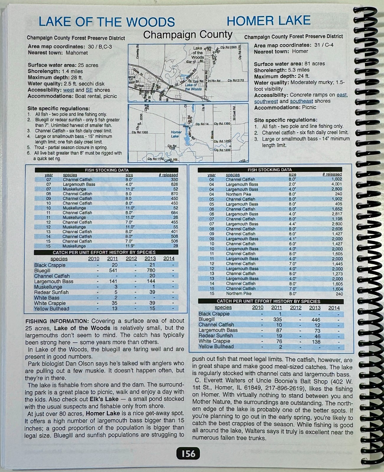 Northern Illinois Fishing Map Guidebook