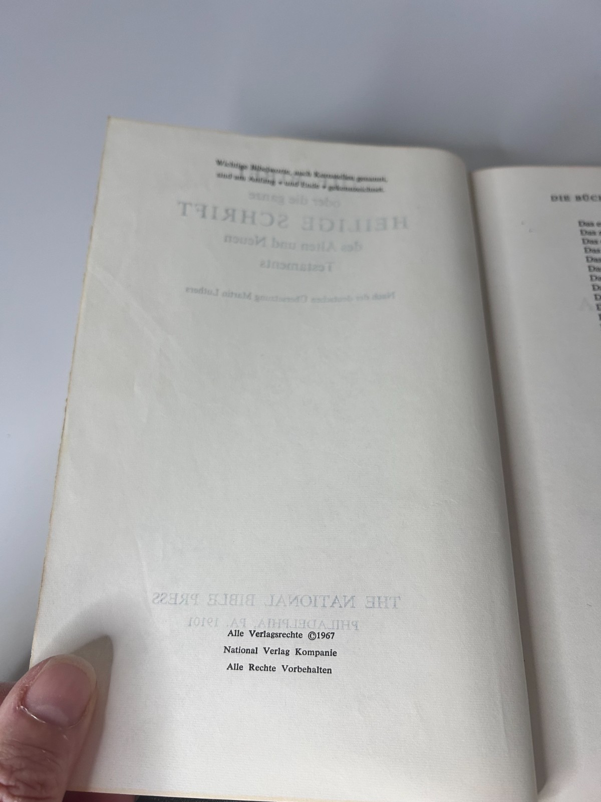 German Holy Bible – Die Heilige Schrift – Hardcover