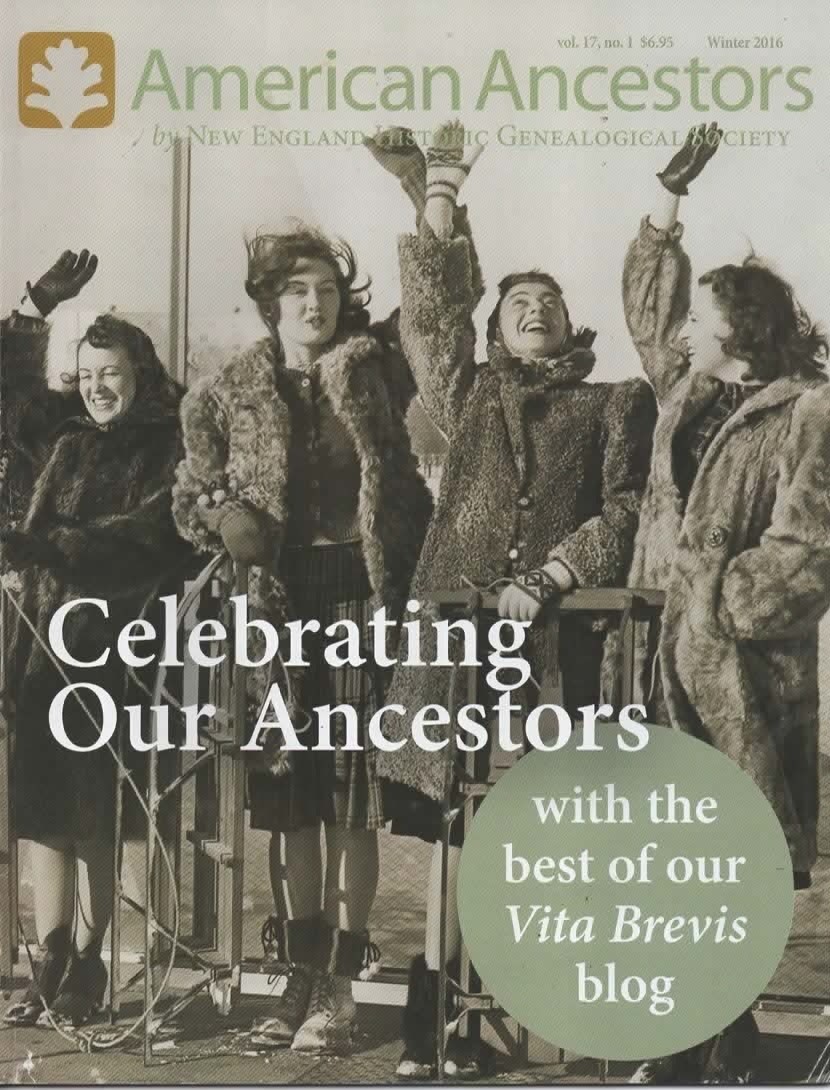 American Ancestor Magazine Winter 2016-Genealogy-Harry Spiro-Harriet Bell-Zdenek