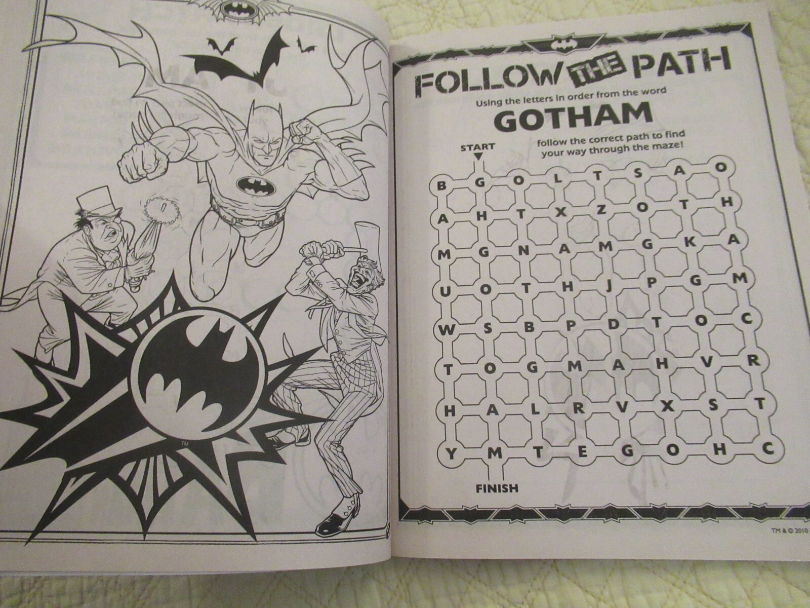 Batman Jumbo Coloring and Activity Books (2-Set) (2012) (Bendon, Inc.)