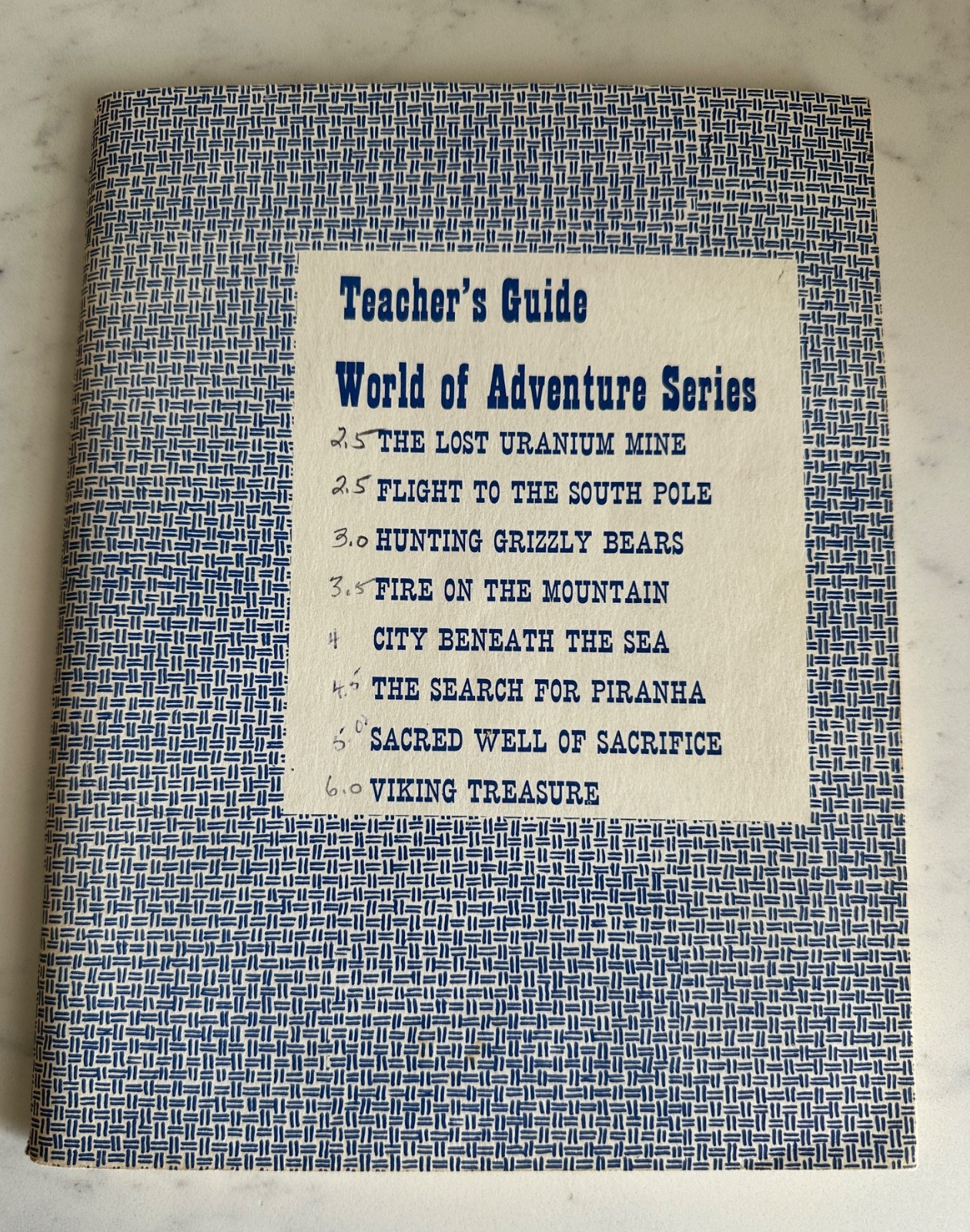 Vintage 1965 Teacher’s Guide World of Adventure Series ~ Benefic Press
