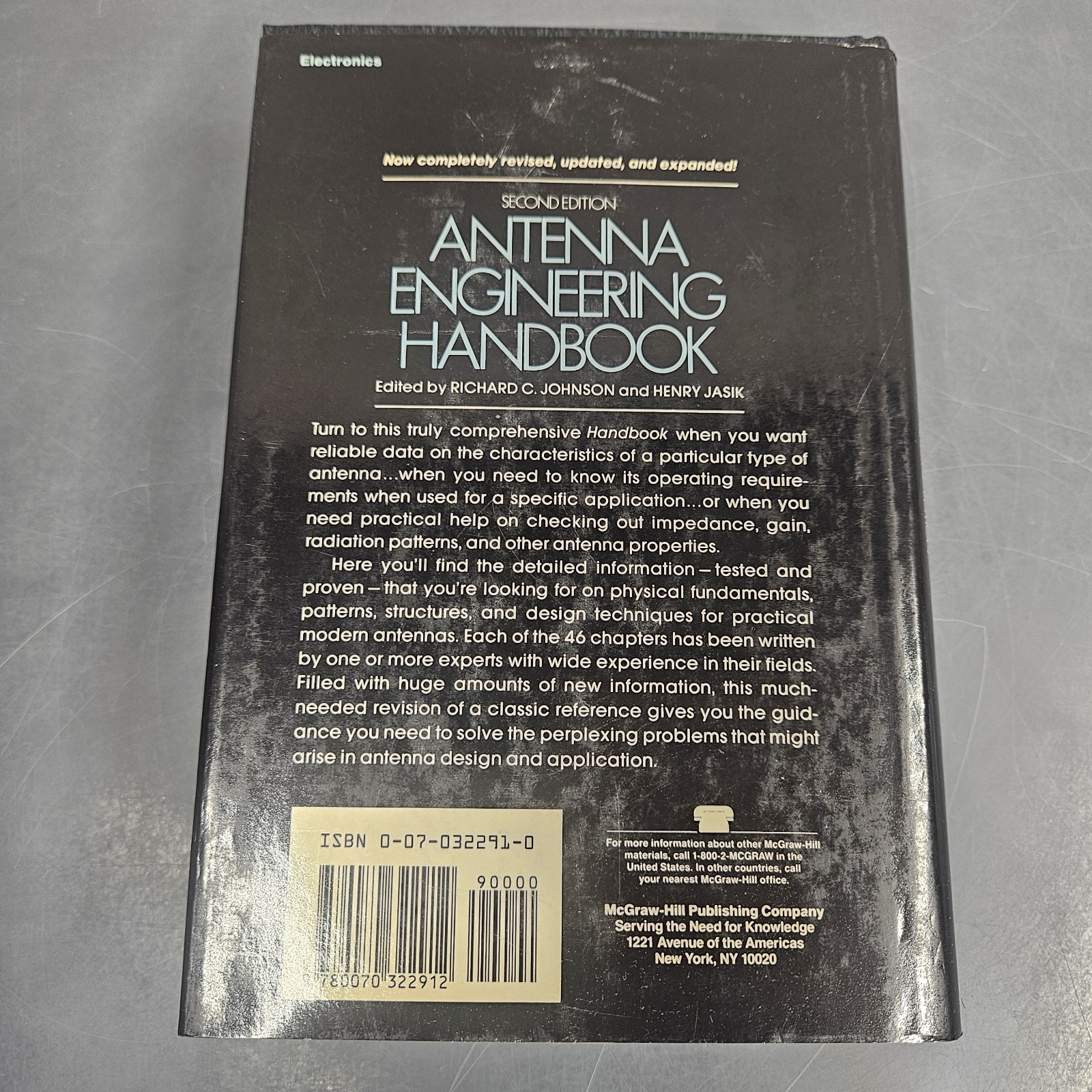 Vintage Antenna Engineering Handbook Second Edition 1984 Johnson Jasik HC DJ