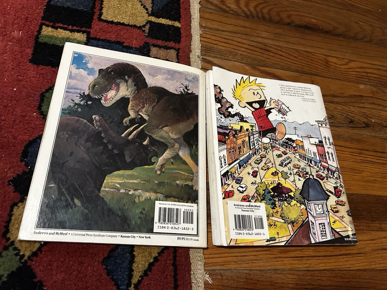 Calvin And Hobbes Lot Of 6 Bill Watterson 1990s Paperback Books Comic Strips VTG
