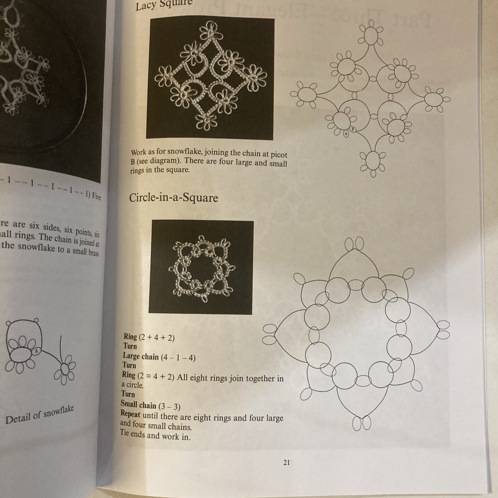 Easy Tatting Dover Crafts: Lace Template Pattern Linden Rozella Florence Book