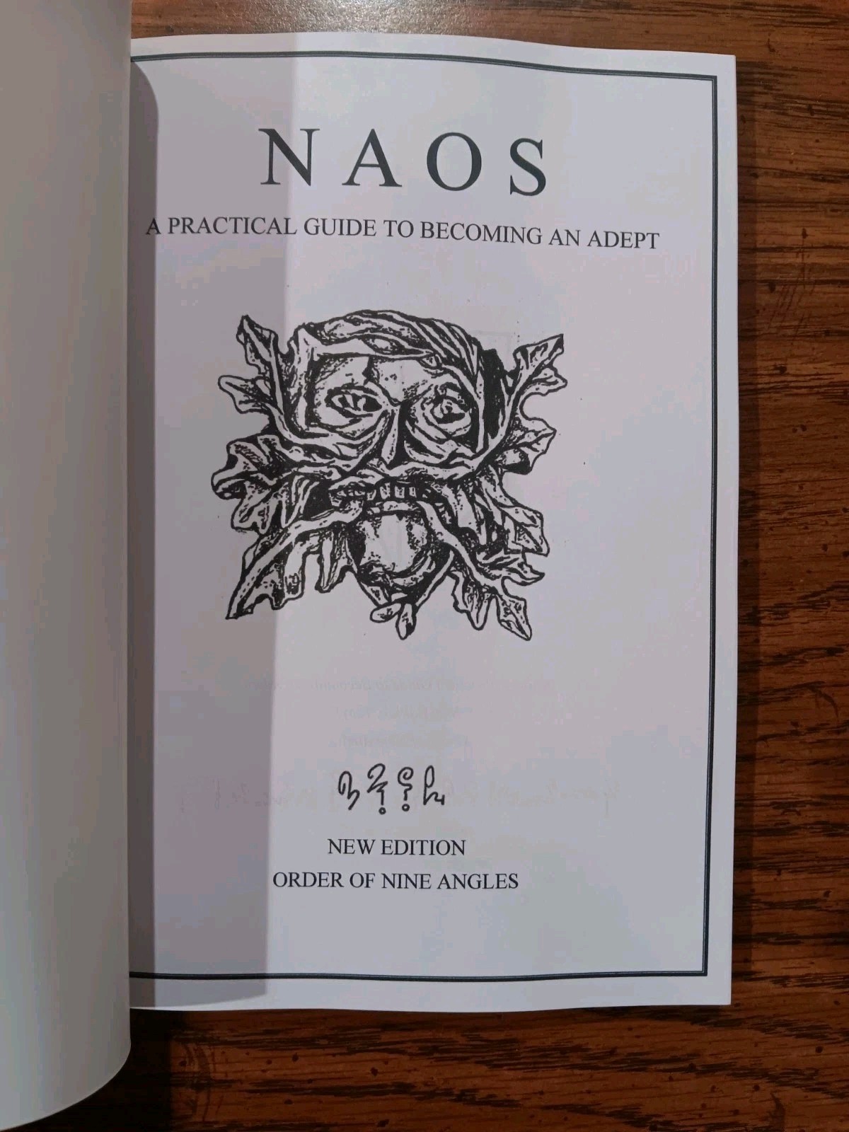 NAOS by Thorold West A.a. Morain (Early) Order of Nine Angles, Satanism Alchemy