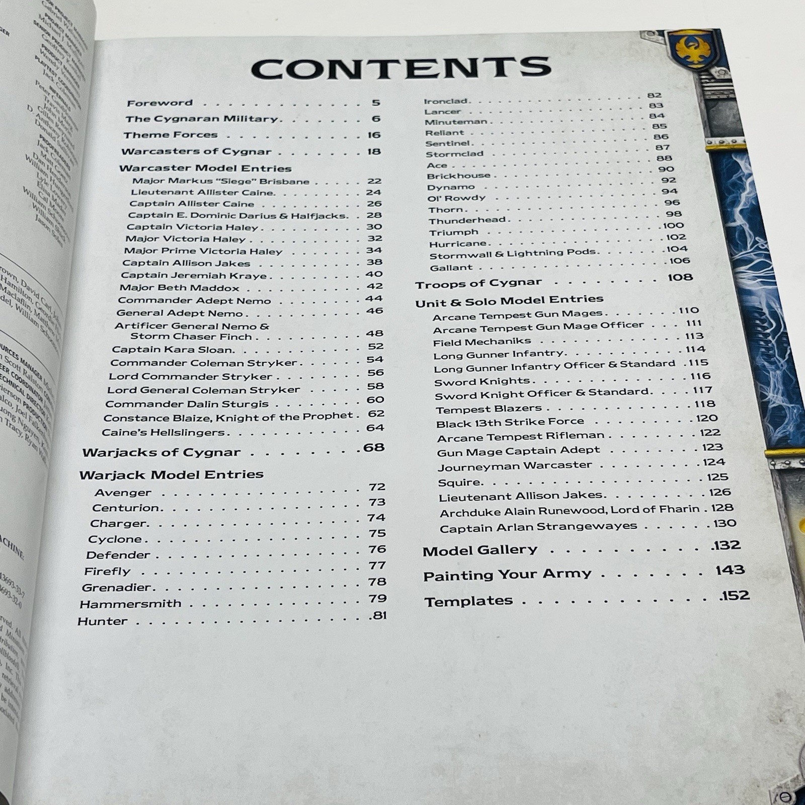 Privateer Press Warmachine Cygnar Command MK III 1st Print Forces Book 2016 PB