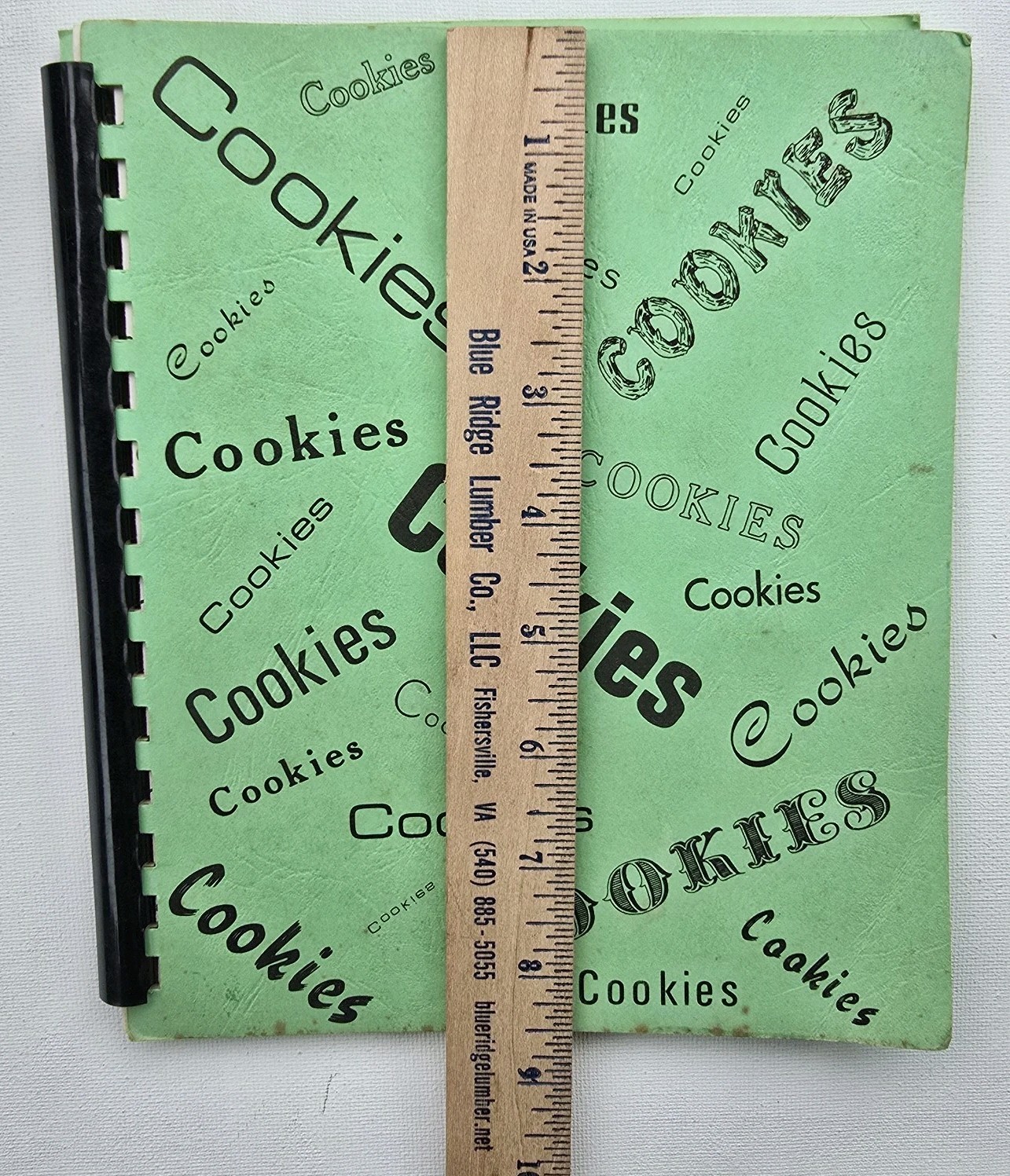 Cookies Vintage Cookbook Iowa Falls Spiral Bound 100 Pages