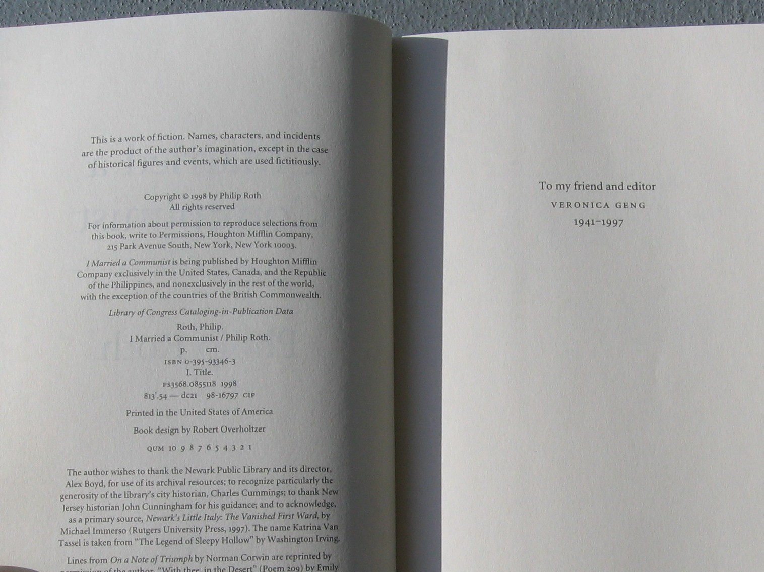 4 Philip Roth Books: I Married Communist, Collected Nonfiction 1960-2014, Reader