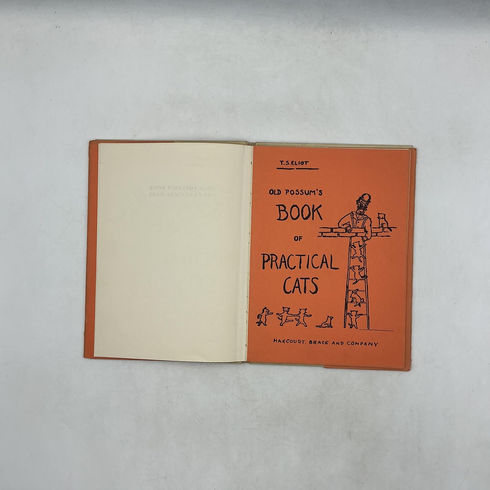 OLD POSSUM’S BOOK OF PRACTICAL CATS T.S. Eliot 1939 Hardcover Harcourt Brace