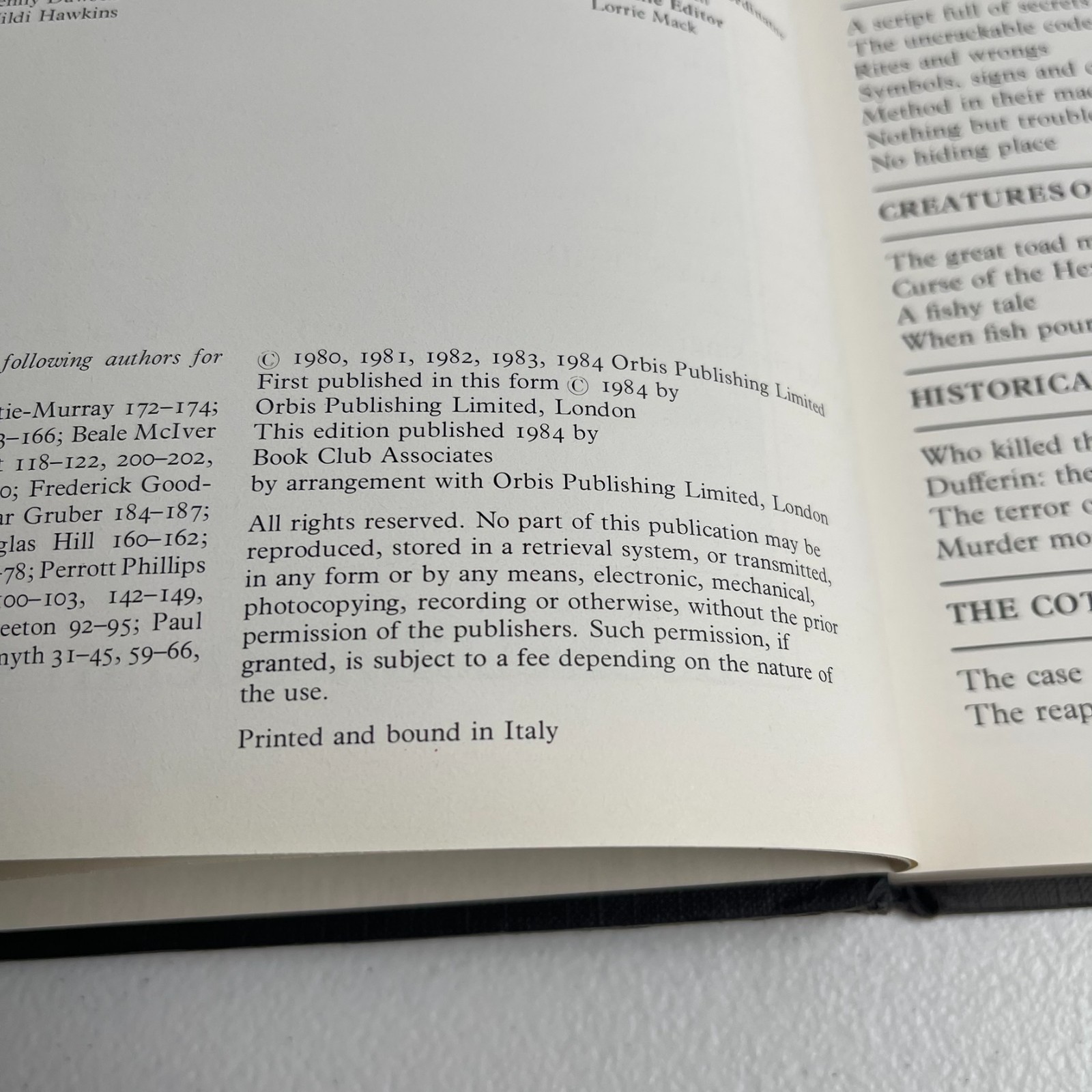 Incredible Phenomena – Brian Inlis – The Unexplained File VTG HC