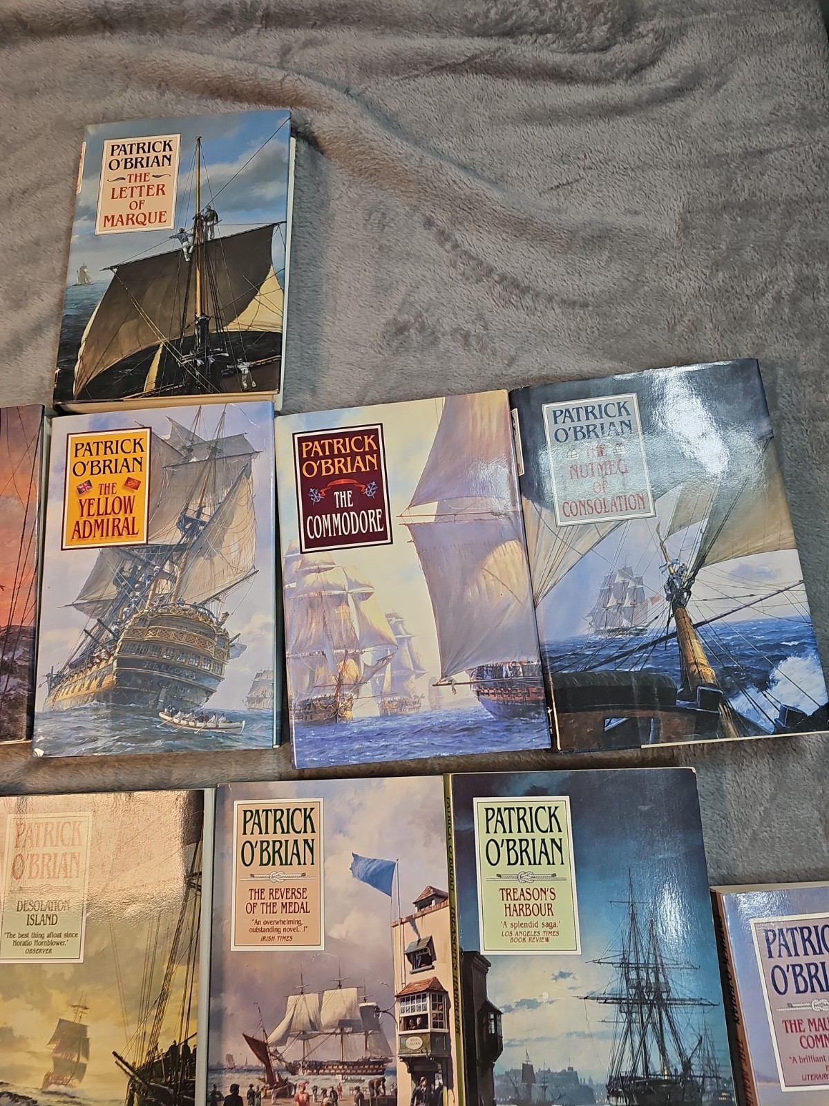 Patrick O’Brian Books lot of 17 Aubrey-Maturin Nautical Sailing British Navy
