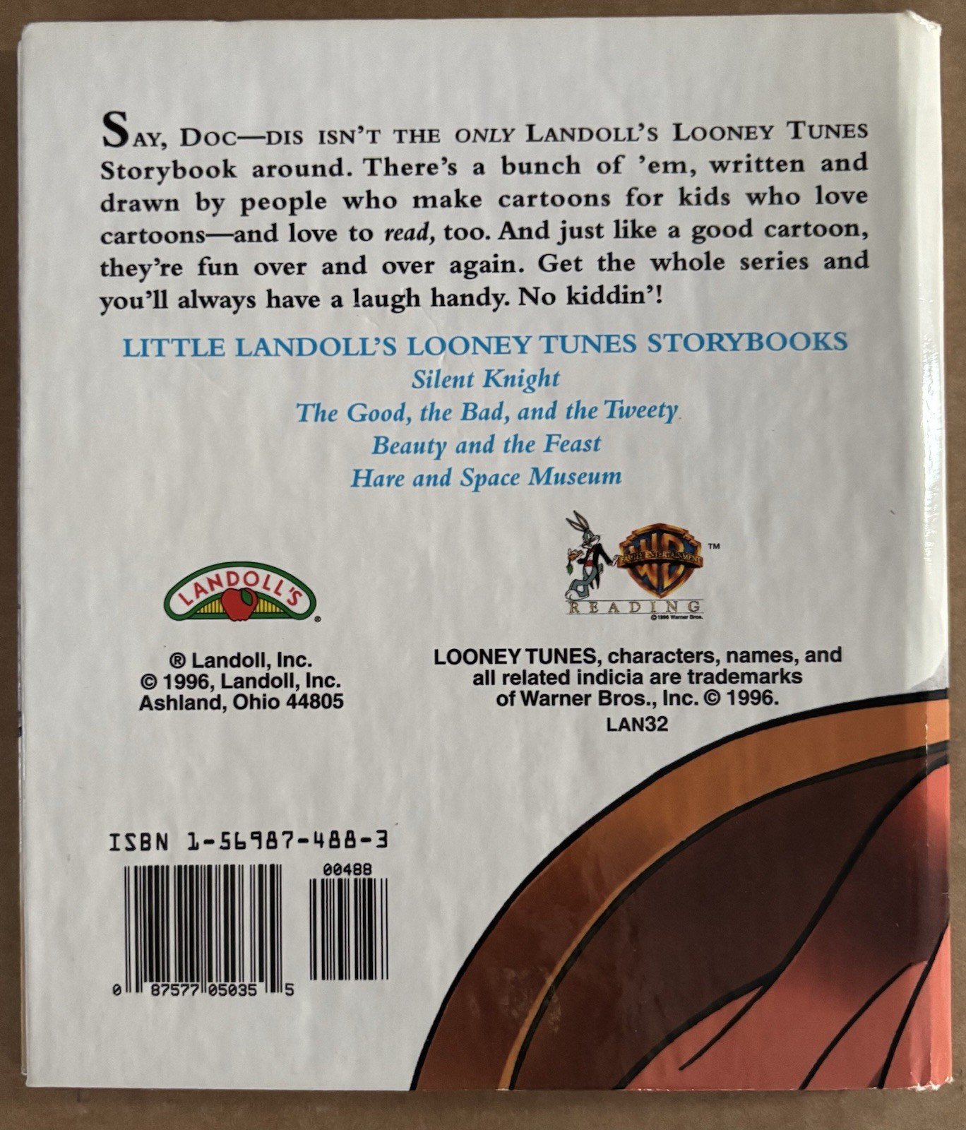 Vintage Looney Tunes Book Silent Knight Daffy Duck Elmer Fudd 1996