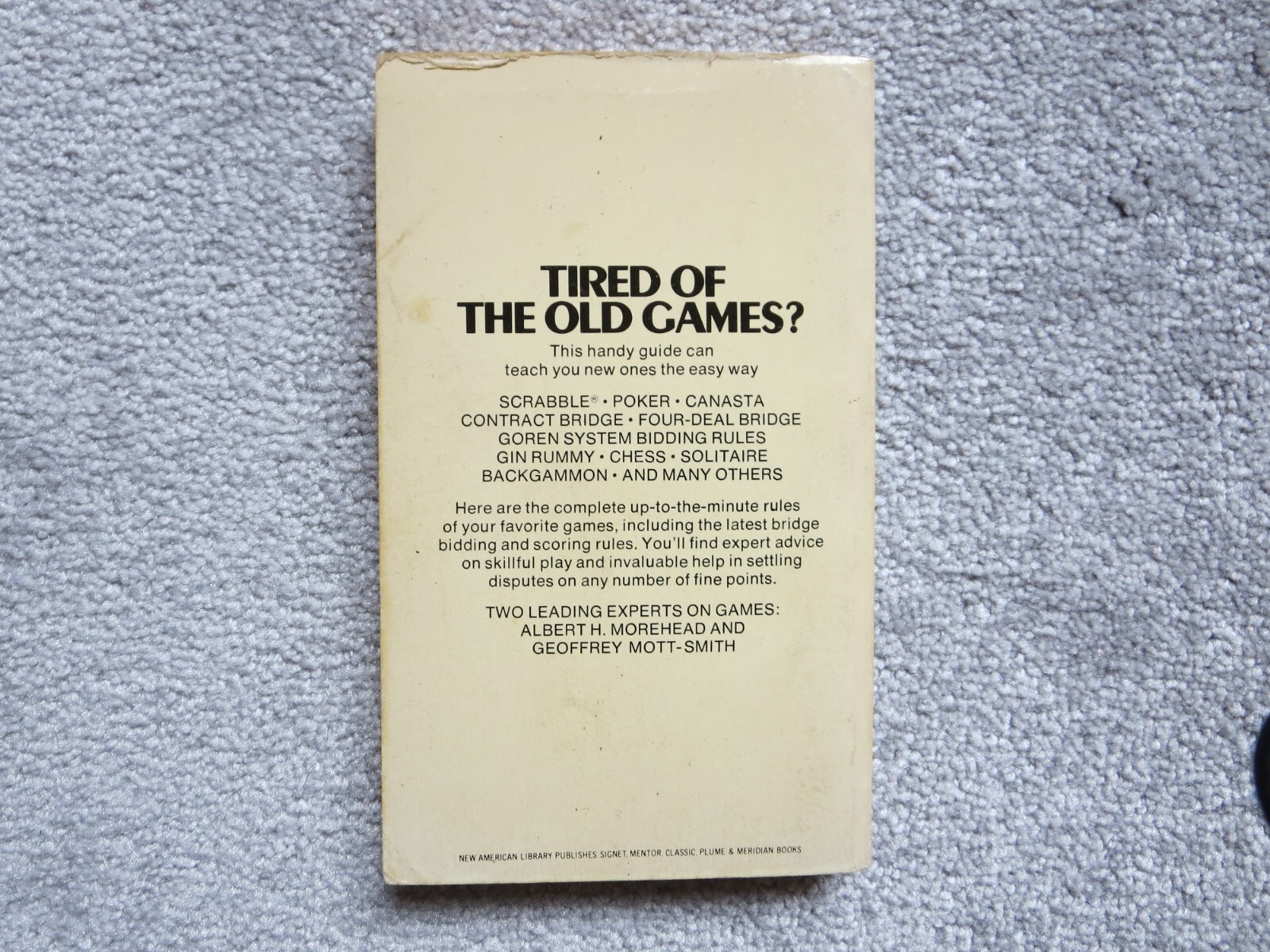 Vintage 1958 / 1963 Hoyle’s Rules of Games by Morehead & Mott-Smith