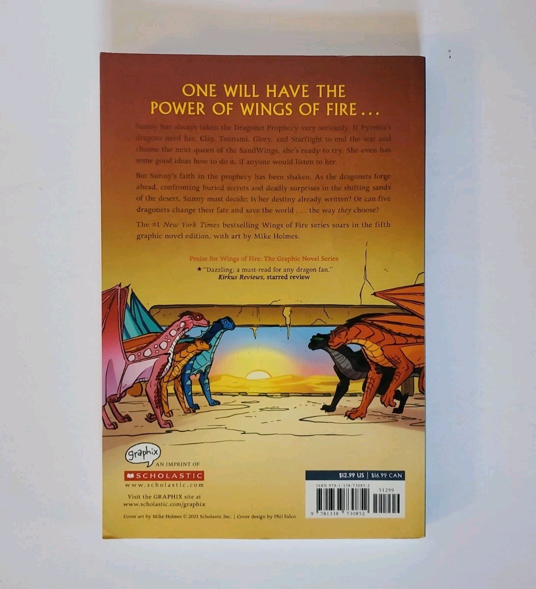 Wings of Fire Graphic Novels 5 Books Lot Tui T Sutherland 1 Hardcover 4 PB