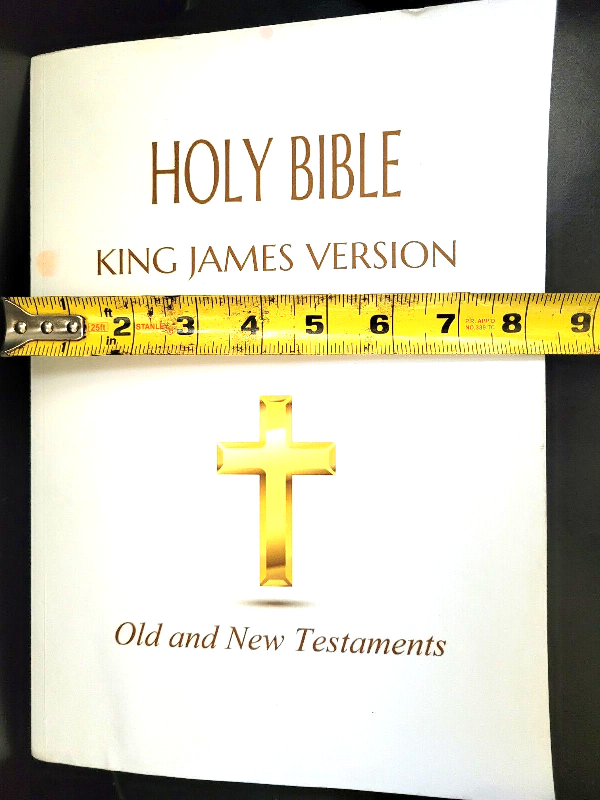 Extra Large 12 x 8.5″ Holy Bible: KJV King James Version Print Old New Testament