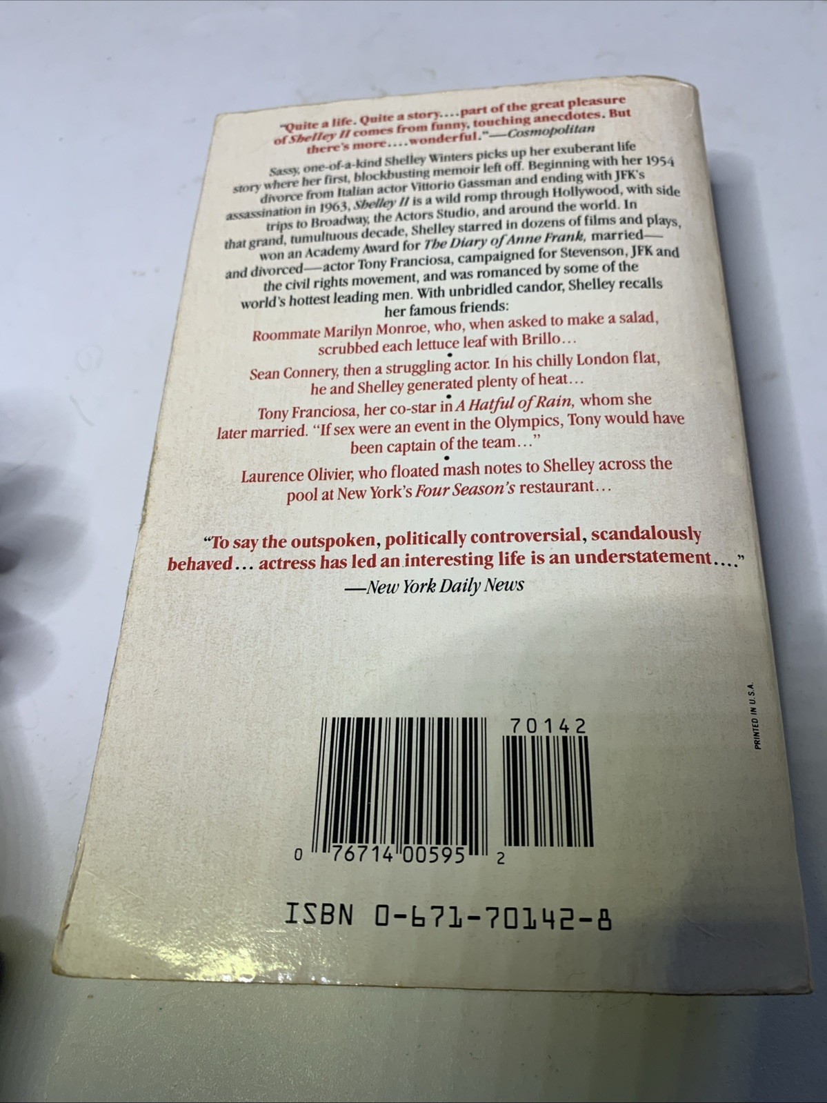 SHELLEY II: THE MIDDLE OF MY CENTURY By Shelley Winters #4