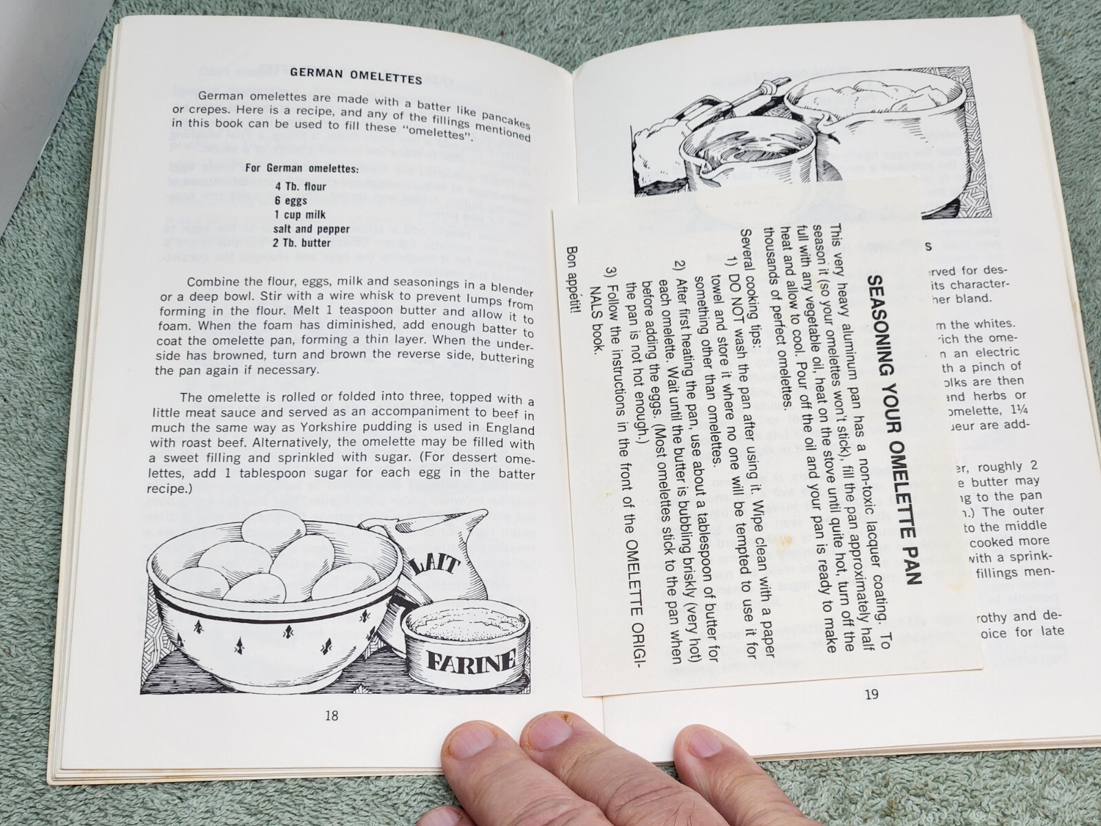Omelette Originals Cookbook Irena Chalmers Bob Penny 1977 Potpourri Press