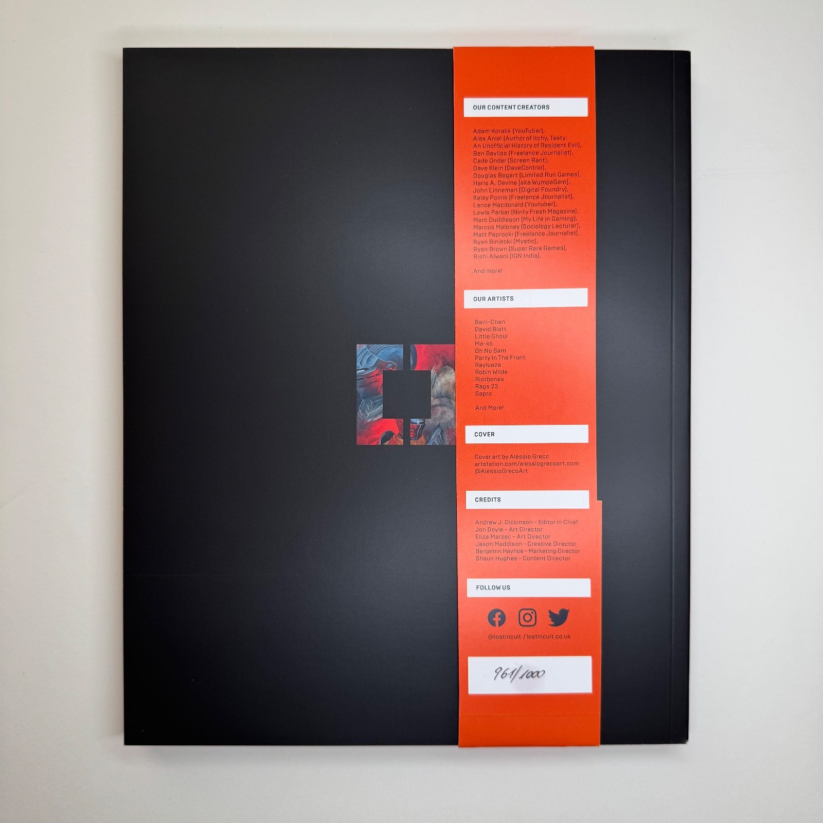 Lost in Cult Lock On Volume 001 Softcover #961/1000 Out of Print Kickstarter ’21