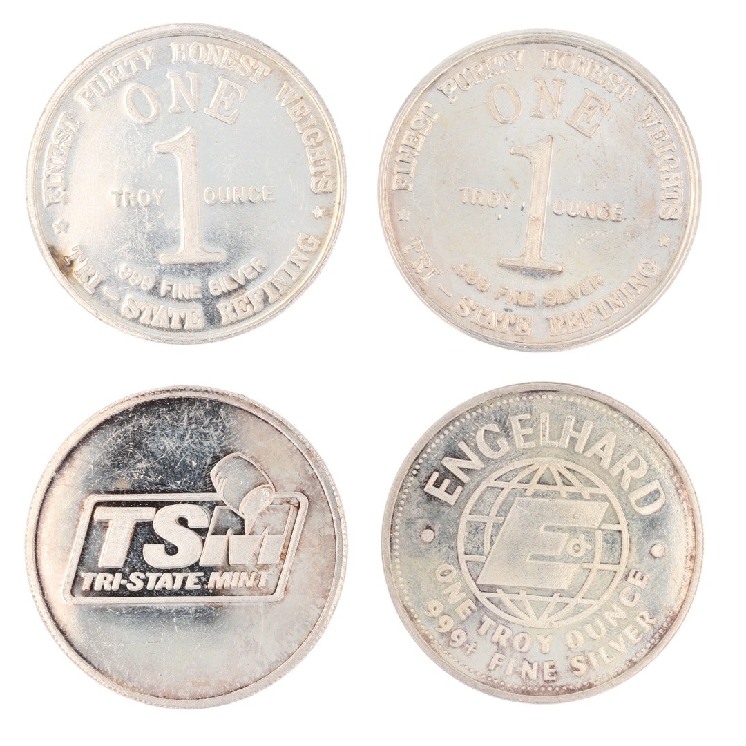 Assorted 1 oz .999 Fine Silver Rounds / Bar Variety Collection Set of 34