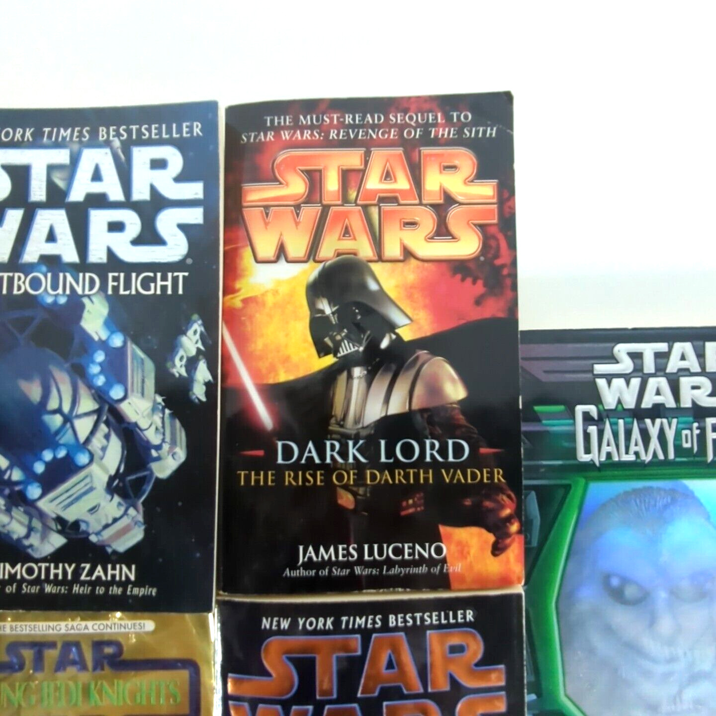 Star Wars Book Lot of 7 Paperback Novels Mixed Series 1990s Early 2000s Used