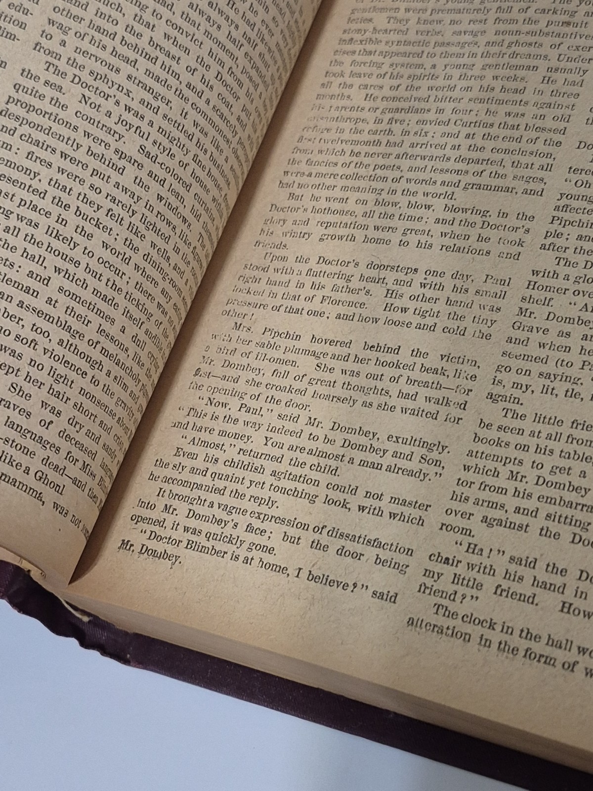 Dombey And Son Charles Dickens (Arlington Edition) Antique Book