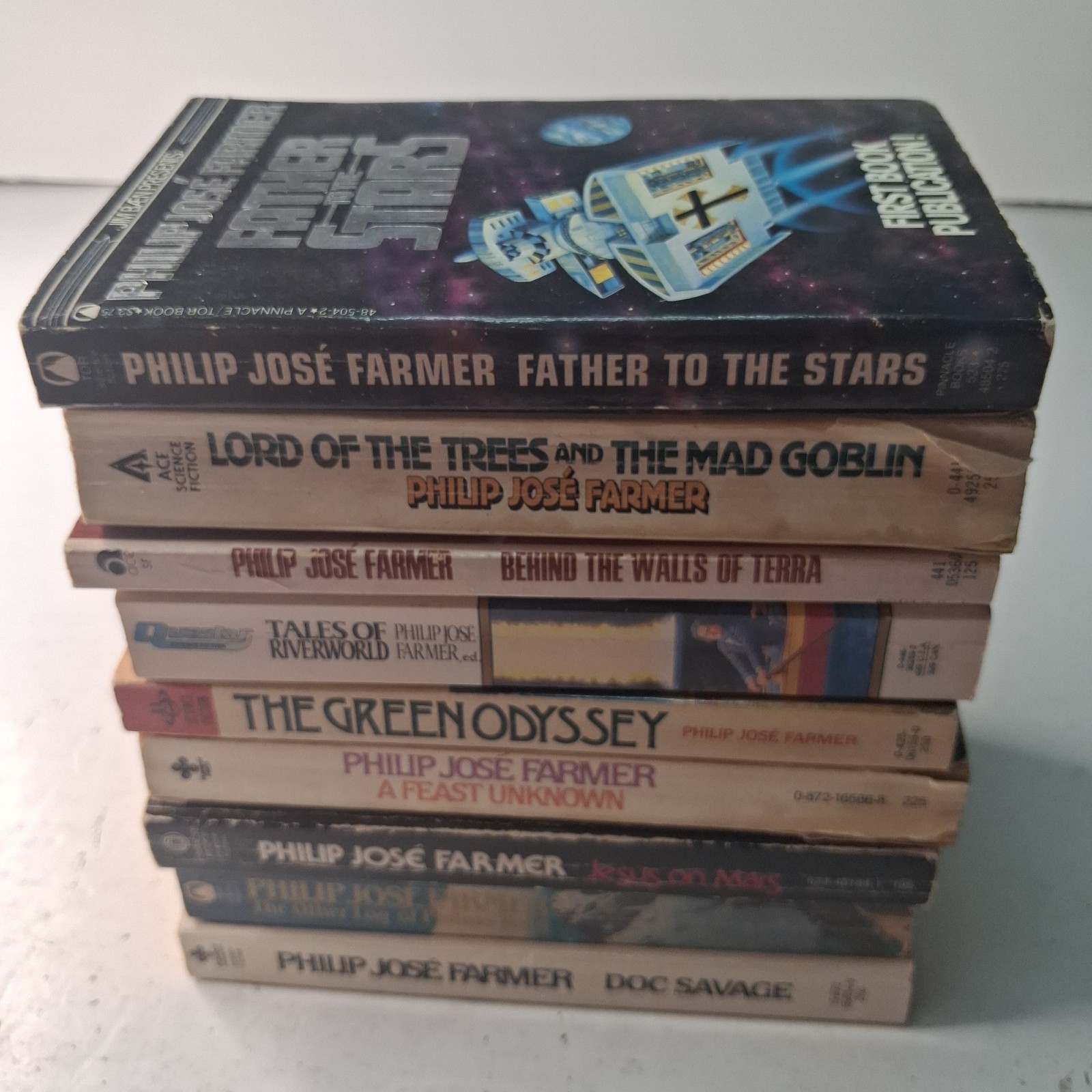Vintage Philip Jose Farmer Sci-Fi Paperback Book Lot (9) Lord of the Trees ++