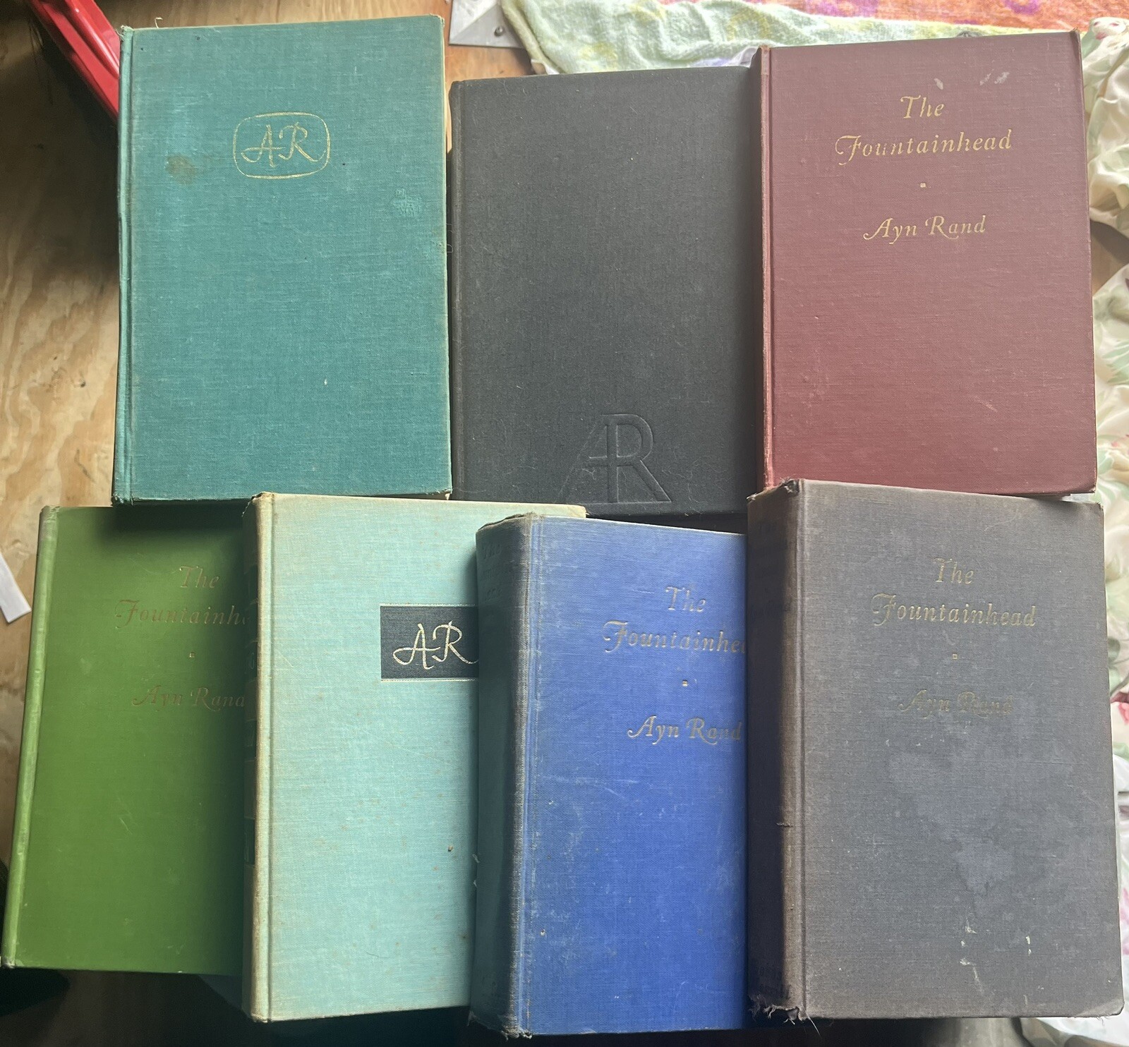 Set Of 7 Ayn Rand Books