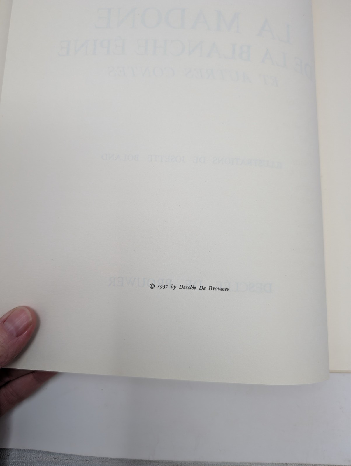 1957 LA MADONE DE LA BLANCHE EPINE by Alice Poulleau – In French – US SHIPS FREE