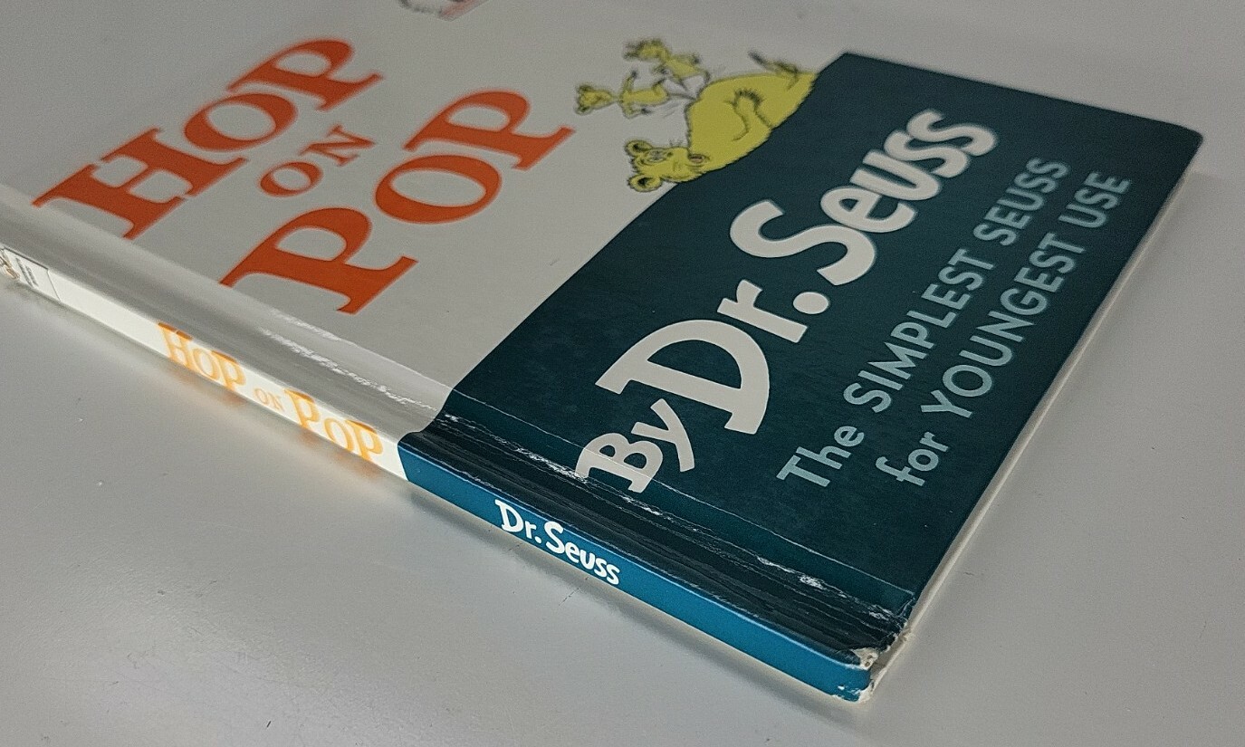 Hop On Pop Dr. Seuss VERY GOOD 7″x 9″ Beginner Books Simplest Seuss Youngest Use